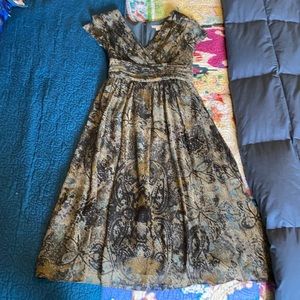 Coldwater Creek Chiffon Cocktail Dress Size 8